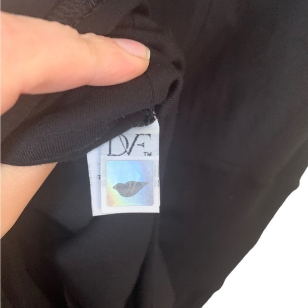 Diane Von Furstenberg Sleeveless Black Sheath Dress Size 12 - Picture 5 of 7